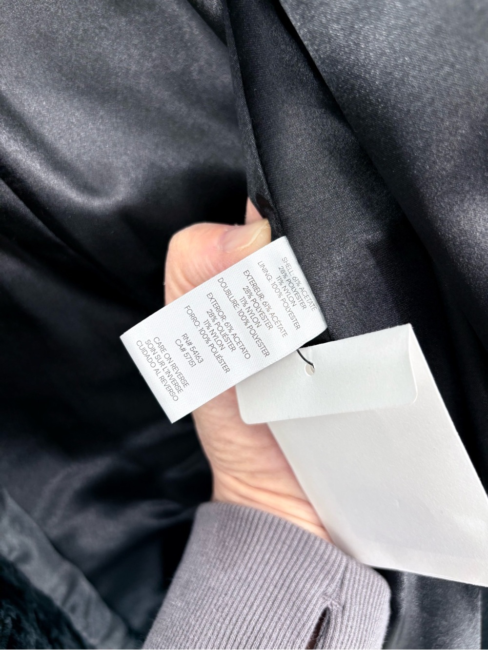 Calvin Klein Velvet Long Walker Coat - Picture 15 of 16